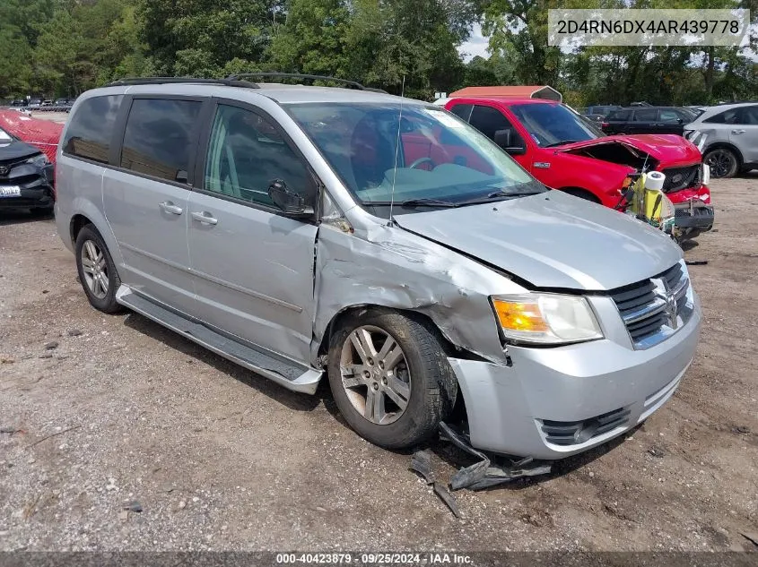 2010 Dodge Grand Caravan Crew VIN: 2D4RN6DX4AR439778 Lot: 40423879