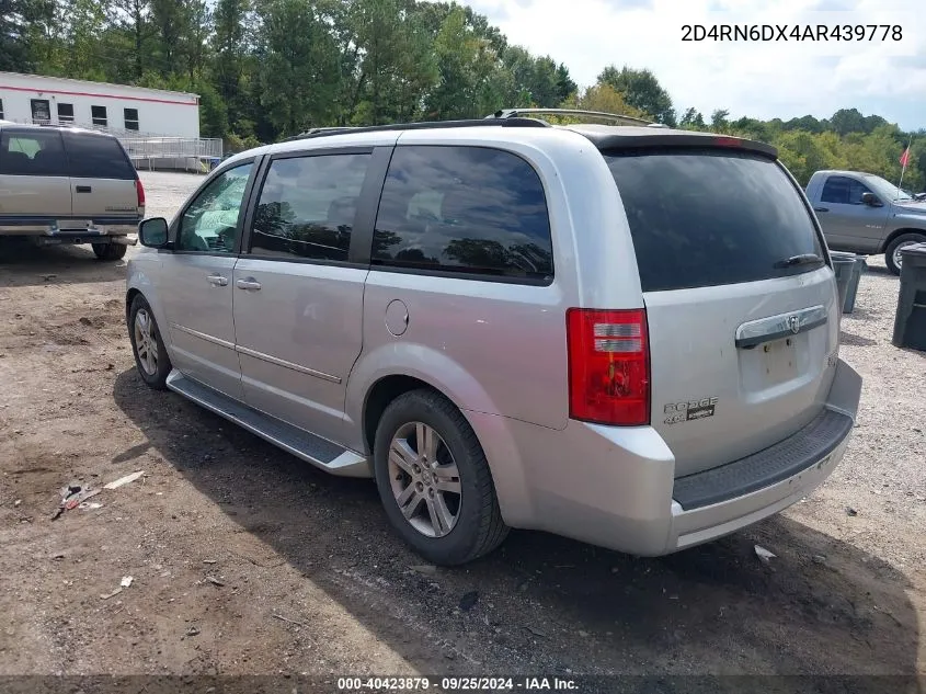 2010 Dodge Grand Caravan Crew VIN: 2D4RN6DX4AR439778 Lot: 40423879