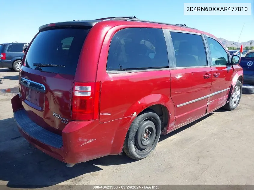 2010 Dodge Grand Caravan Crew VIN: 2D4RN6DXXAR477810 Lot: 40423963