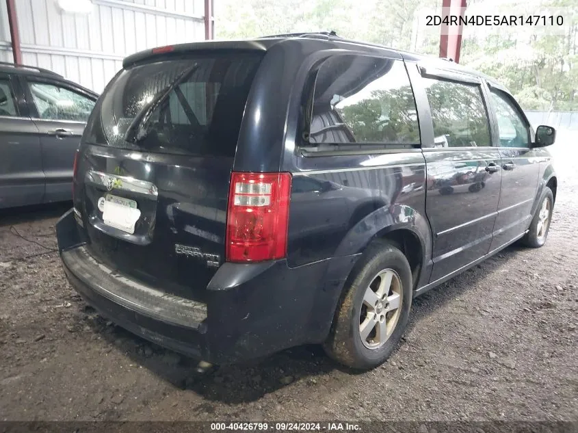 2010 Dodge Grand Caravan Se VIN: 2D4RN4DE5AR147110 Lot: 40426799