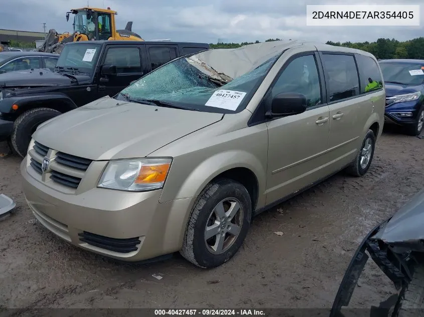 2010 Dodge Grand Caravan Se VIN: 2D4RN4DE7AR354405 Lot: 40427457