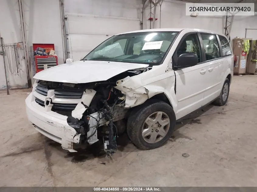 2D4RN4DE4AR179420 2010 Dodge Grand Caravan Se