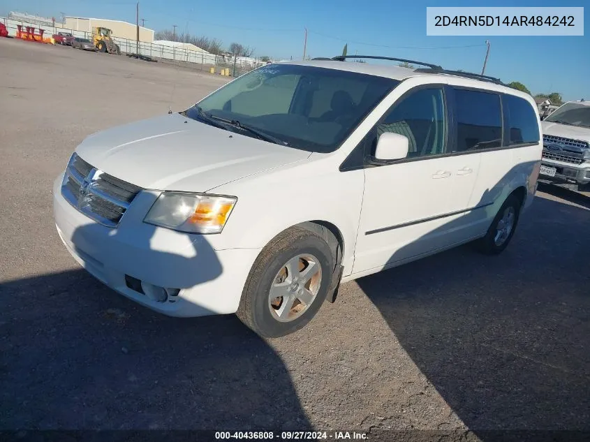 2010 Dodge Grand Caravan Sxt VIN: 2D4RN5D14AR484242 Lot: 40436808