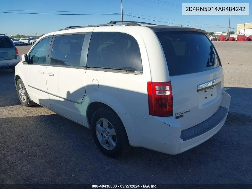 2010 Dodge Grand Caravan Sxt VIN: 2D4RN5D14AR484242 Lot: 40436808