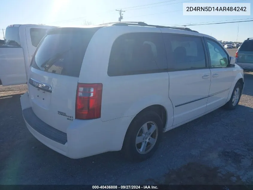 2010 Dodge Grand Caravan Sxt VIN: 2D4RN5D14AR484242 Lot: 40436808