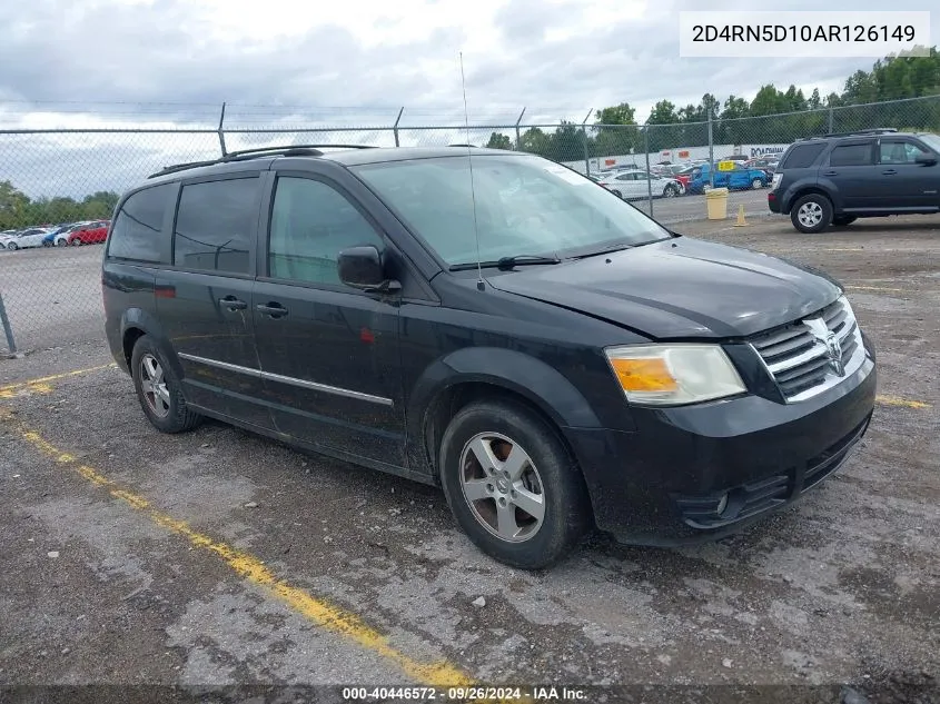 2010 Dodge Grand Caravan Sxt VIN: 2D4RN5D10AR126149 Lot: 40446572