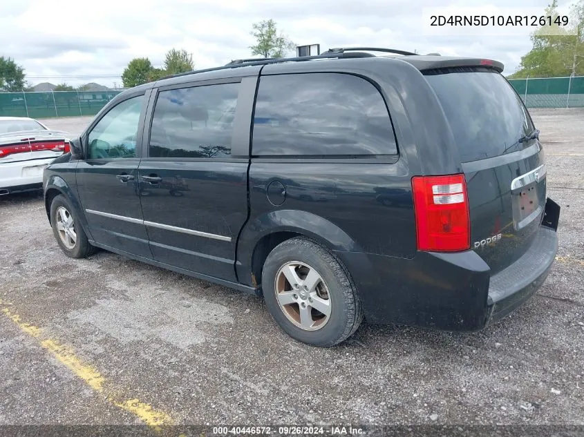 2010 Dodge Grand Caravan Sxt VIN: 2D4RN5D10AR126149 Lot: 40446572