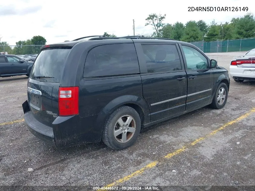 2010 Dodge Grand Caravan Sxt VIN: 2D4RN5D10AR126149 Lot: 40446572