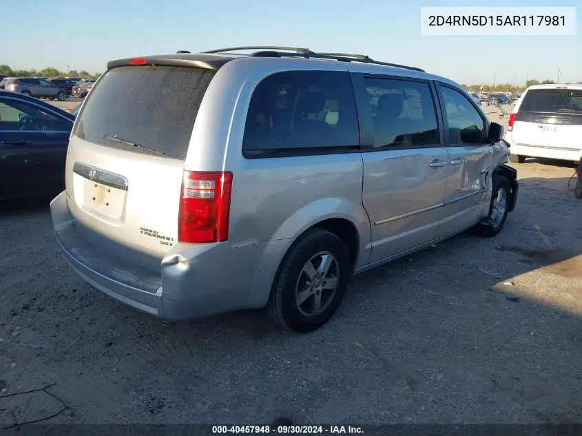 2D4RN5D15AR117981 2010 Dodge Grand Caravan Sxt