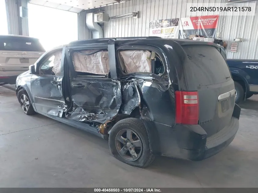 2010 Dodge Grand Caravan Sxt VIN: 2D4RN5D19AR121578 Lot: 40458503