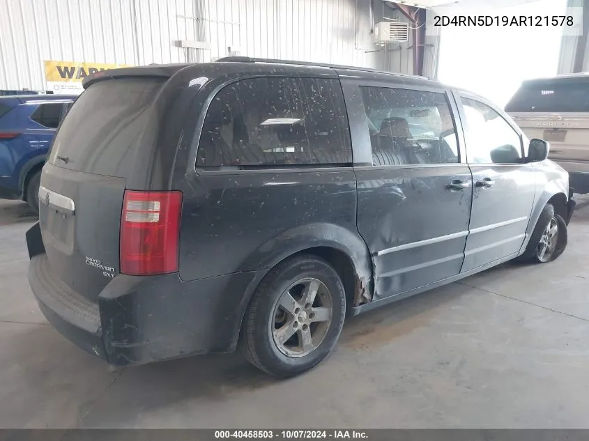 2010 Dodge Grand Caravan Sxt VIN: 2D4RN5D19AR121578 Lot: 40458503