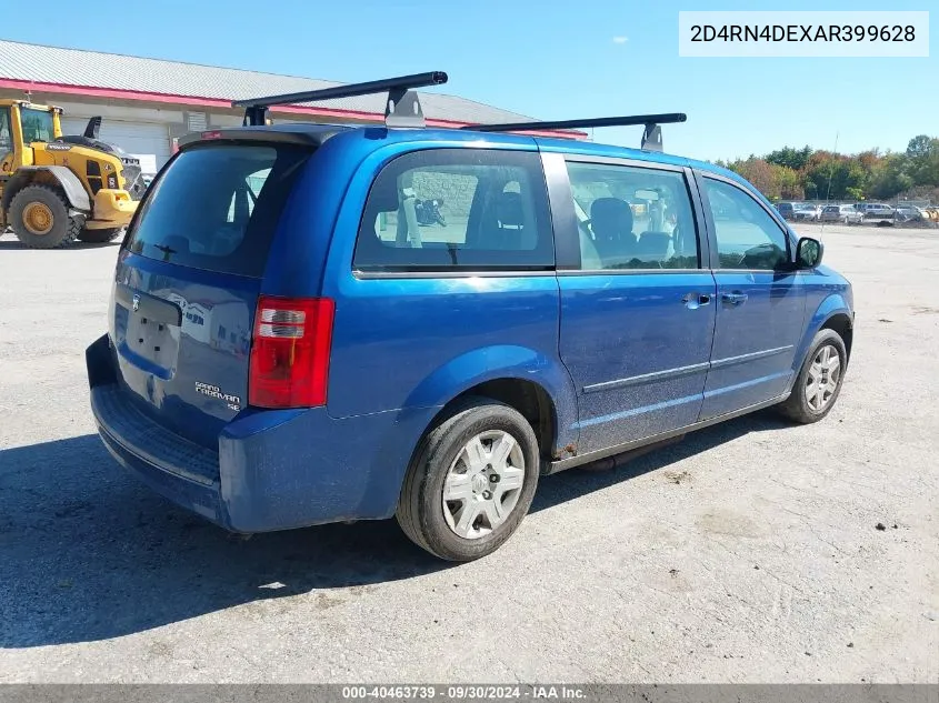 2010 Dodge Grand Caravan Se VIN: 2D4RN4DEXAR399628 Lot: 40463739