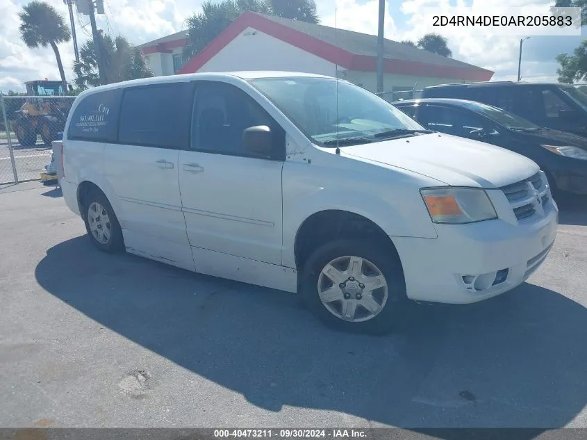 2010 Dodge Grand Caravan Se VIN: 2D4RN4DE0AR205883 Lot: 40473211