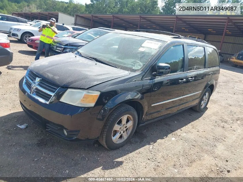 2010 Dodge Grand Caravan Sxt VIN: 2D4RN5D11AR349087 Lot: 40487460