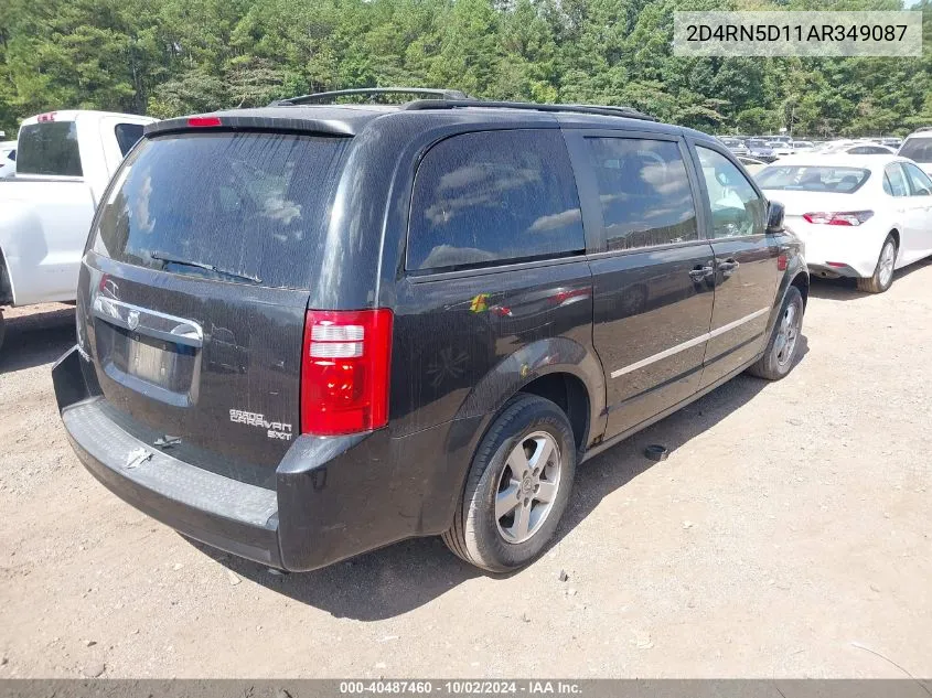 2010 Dodge Grand Caravan Sxt VIN: 2D4RN5D11AR349087 Lot: 40487460