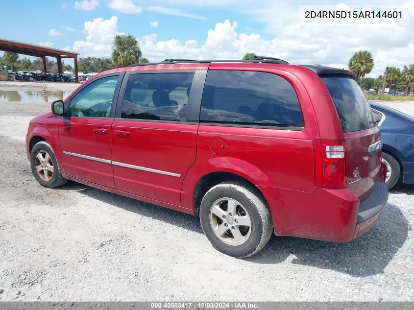 2010 Dodge Grand Caravan Sxt VIN: 2D4RN5D15AR144601 Lot: 40503417