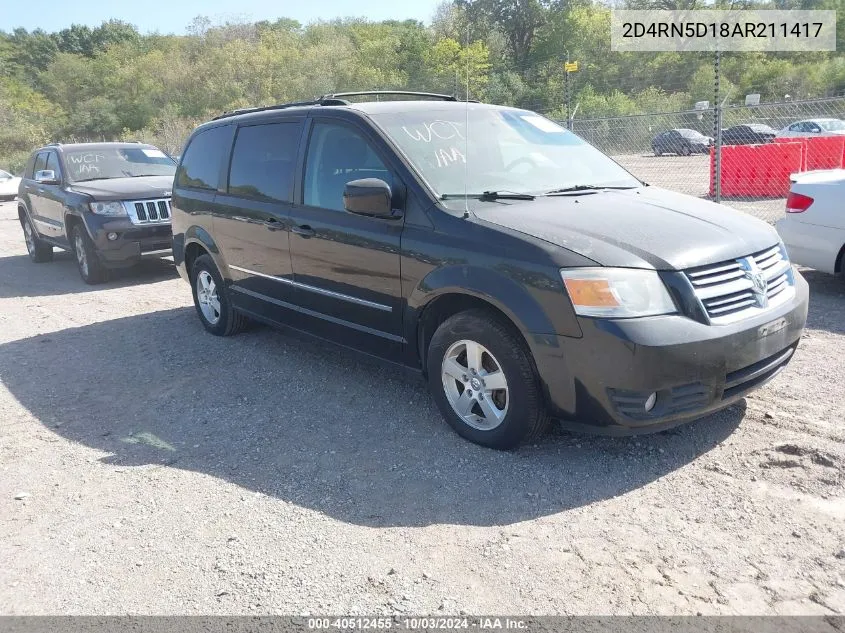 2010 Dodge Grand Caravan Sxt VIN: 2D4RN5D18AR211417 Lot: 40512455