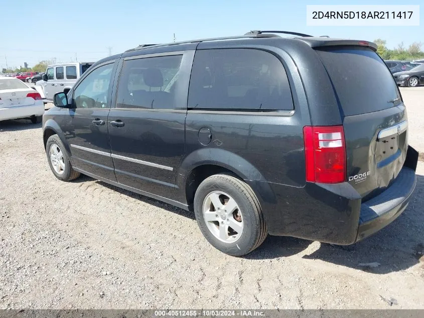 2010 Dodge Grand Caravan Sxt VIN: 2D4RN5D18AR211417 Lot: 40512455