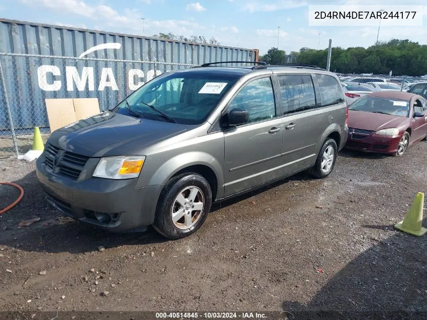 2010 Dodge Grand Caravan Se VIN: 2D4RN4DE7AR244177 Lot: 40514845