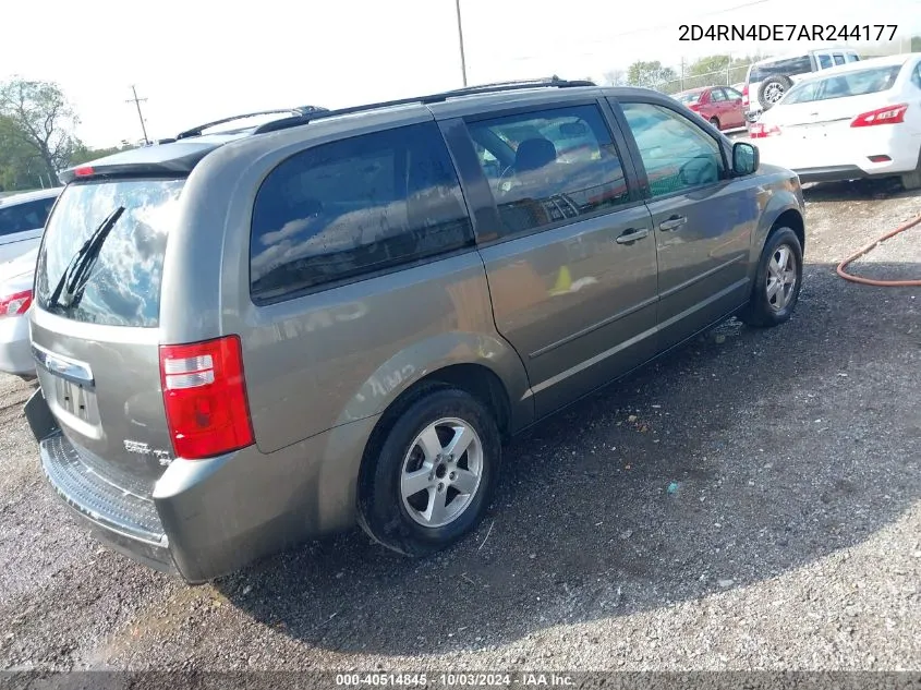 2010 Dodge Grand Caravan Se VIN: 2D4RN4DE7AR244177 Lot: 40514845