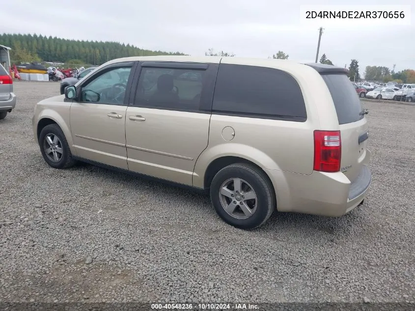 2010 Dodge Grand Caravan Se VIN: 2D4RN4DE2AR370656 Lot: 40548236