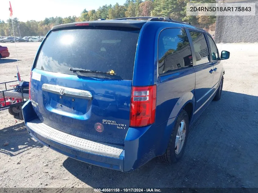 2010 Dodge Grand Caravan Sxt VIN: 2D4RN5D18AR175843 Lot: 40581158