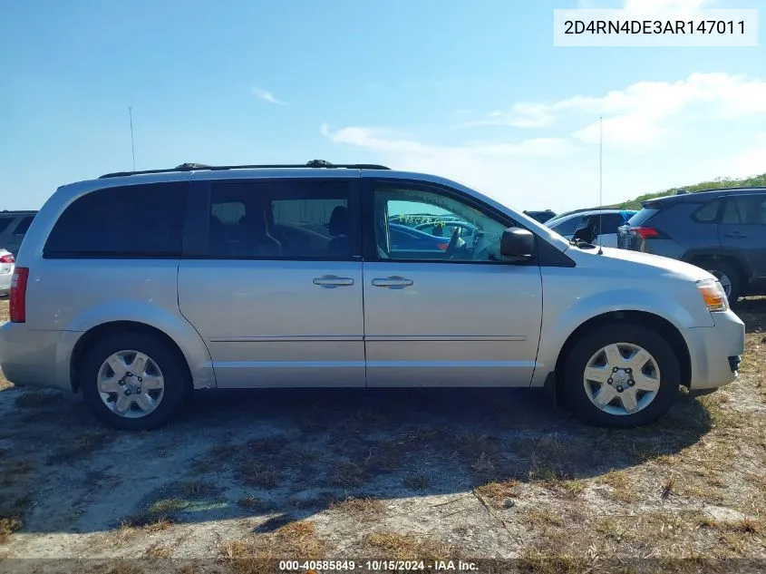 2010 Dodge Grand Caravan Se VIN: 2D4RN4DE3AR147011 Lot: 40585849