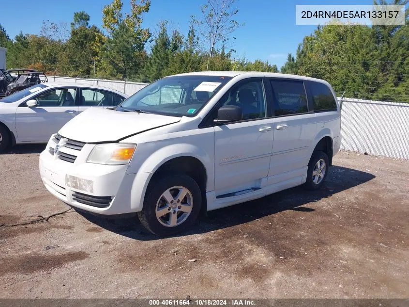 2010 Dodge Grand Caravan Se VIN: 2D4RN4DE5AR133157 Lot: 40611664