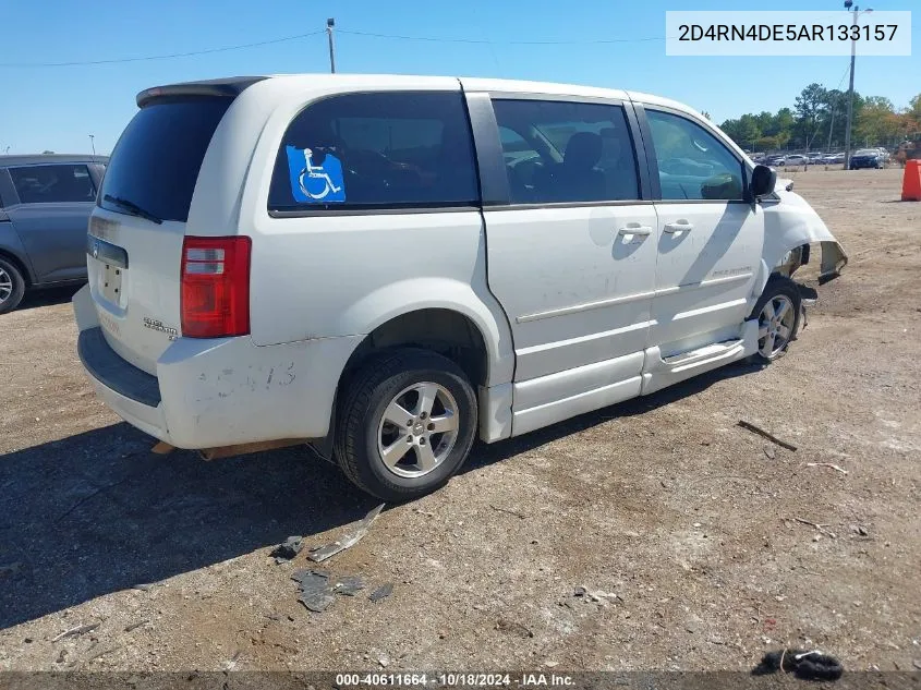 2010 Dodge Grand Caravan Se VIN: 2D4RN4DE5AR133157 Lot: 40611664