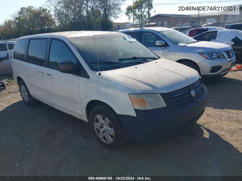 2010 Dodge Grand Caravan Se VIN: 2D4RN4DE7AR210501 Lot: 40668195