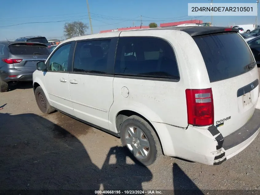 2010 Dodge Grand Caravan Se VIN: 2D4RN4DE7AR210501 Lot: 40668195