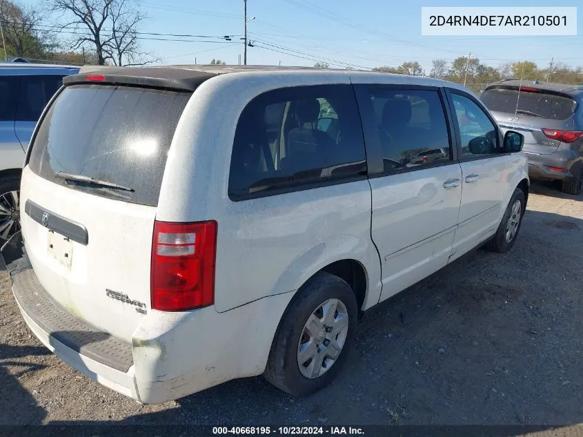 2010 Dodge Grand Caravan Se VIN: 2D4RN4DE7AR210501 Lot: 40668195