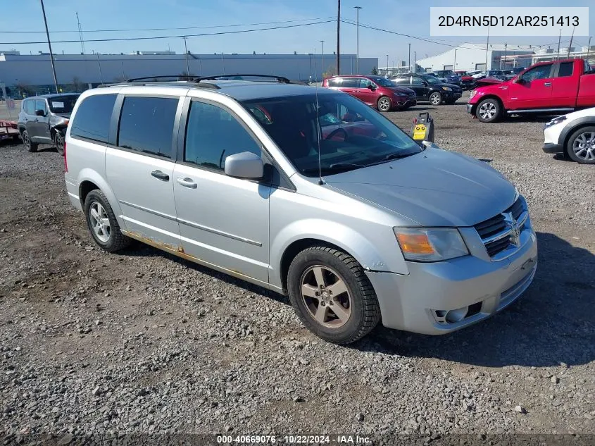 2010 Dodge Grand Caravan Sxt VIN: 2D4RN5D12AR251413 Lot: 40669076