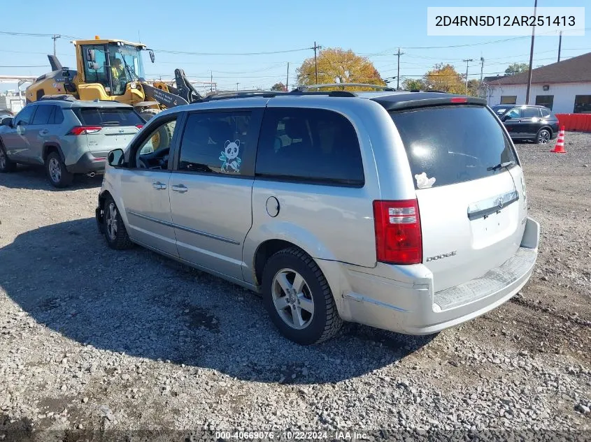 2010 Dodge Grand Caravan Sxt VIN: 2D4RN5D12AR251413 Lot: 40669076