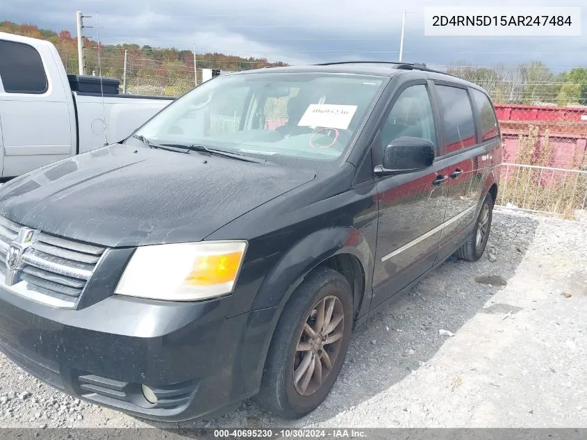 2010 Dodge Grand Caravan Sxt VIN: 2D4RN5D15AR247484 Lot: 40695230