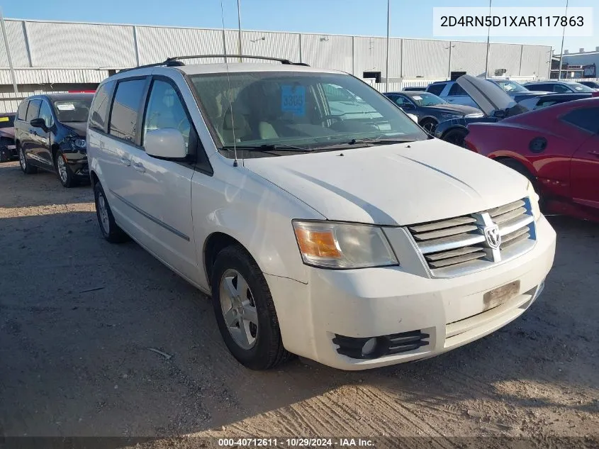 2010 Dodge Grand Caravan Sxt VIN: 2D4RN5D1XAR117863 Lot: 40712611