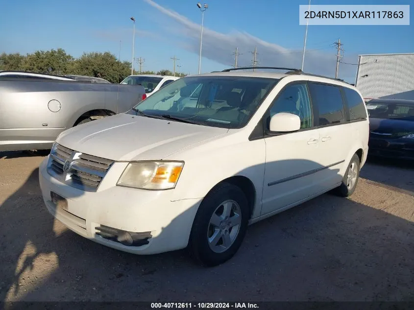 2010 Dodge Grand Caravan Sxt VIN: 2D4RN5D1XAR117863 Lot: 40712611