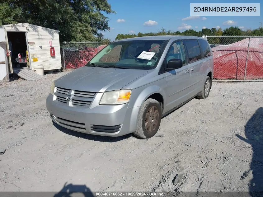 2010 Dodge Grand Caravan Se VIN: 2D4RN4DE2AR297496 Lot: 40716052