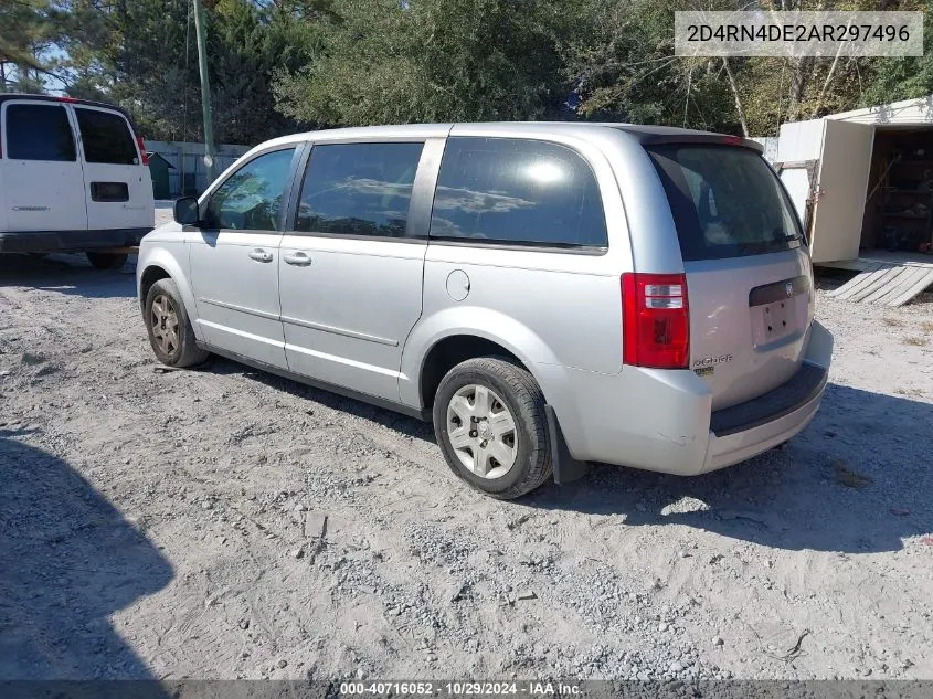 2010 Dodge Grand Caravan Se VIN: 2D4RN4DE2AR297496 Lot: 40716052