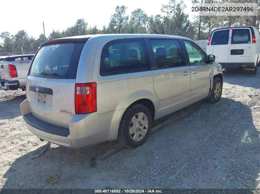 2010 Dodge Grand Caravan Se VIN: 2D4RN4DE2AR297496 Lot: 40716052