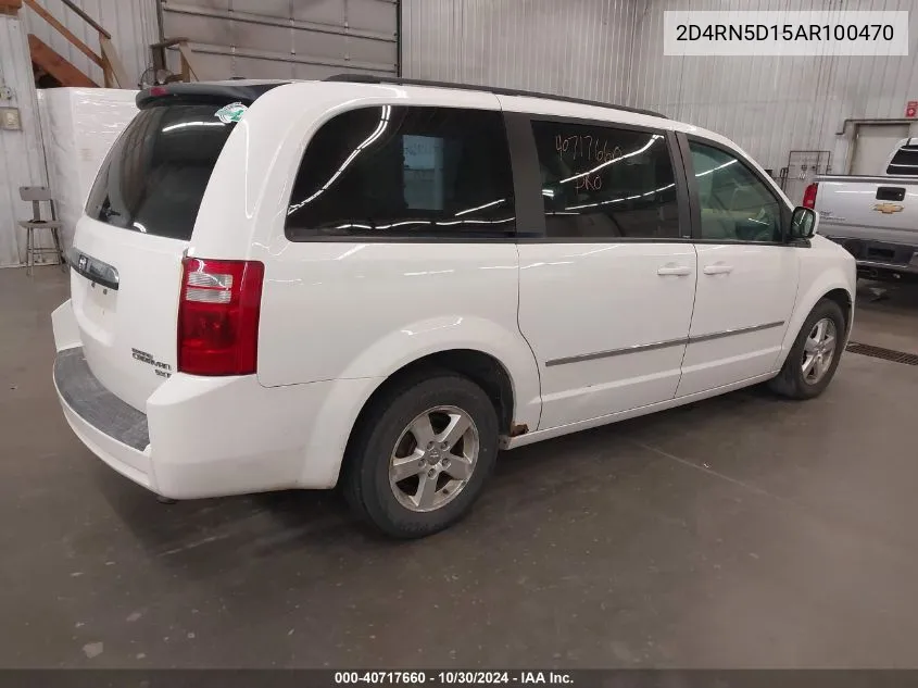 2010 Dodge Grand Caravan Sxt VIN: 2D4RN5D15AR100470 Lot: 40717660