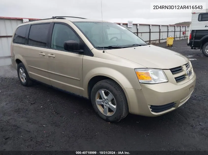 2010 Dodge Grand Caravan Hero VIN: 2D4RN3D12AR416543 Lot: 40718999