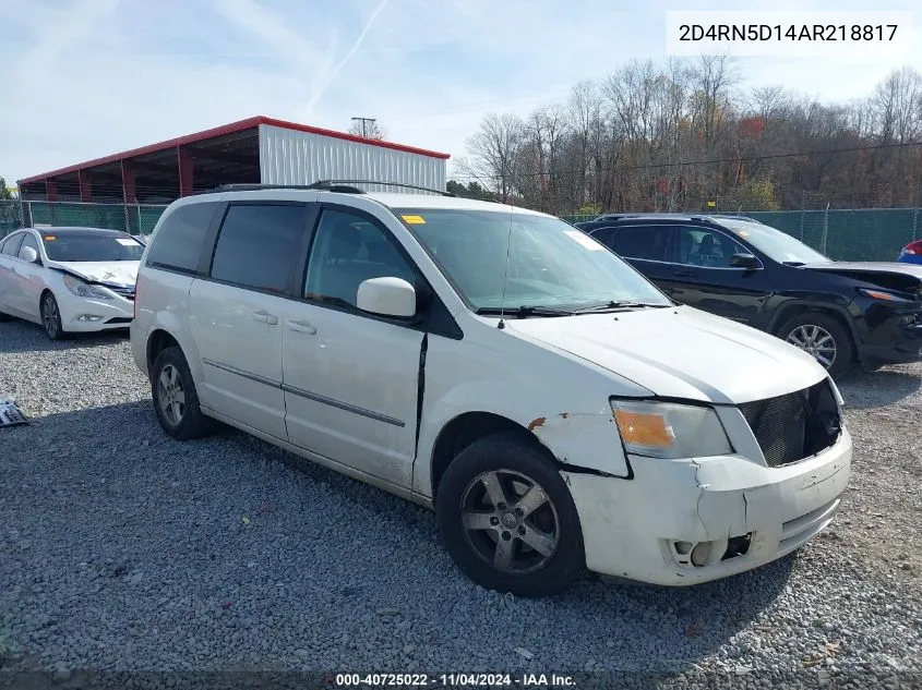 2010 Dodge Grand Caravan Sxt VIN: 2D4RN5D14AR218817 Lot: 40725022