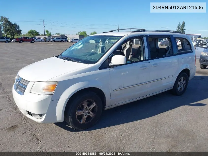 2010 Dodge Grand Caravan Sxt VIN: 2D4RN5D1XAR121606 Lot: 40731369