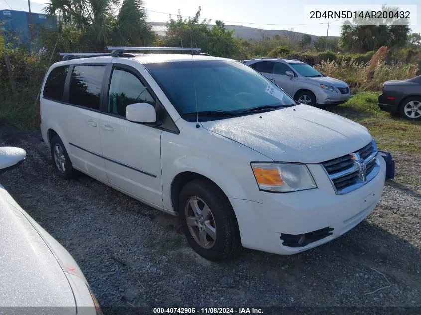 2010 Dodge Grand Caravan Sxt VIN: 2D4RN5D14AR200432 Lot: 40742905