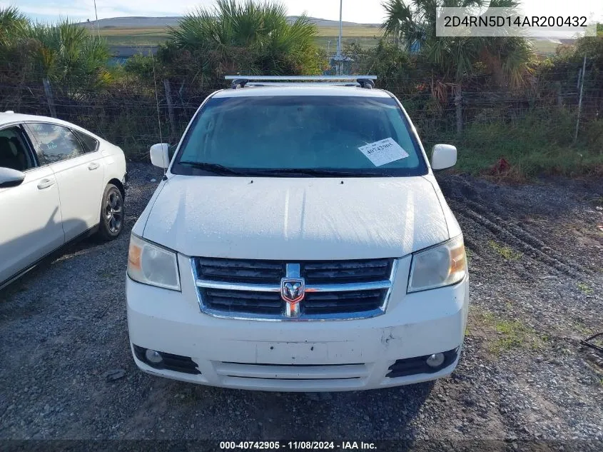 2010 Dodge Grand Caravan Sxt VIN: 2D4RN5D14AR200432 Lot: 40742905