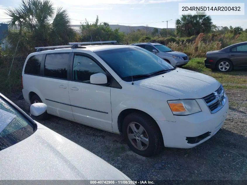 2010 Dodge Grand Caravan Sxt VIN: 2D4RN5D14AR200432 Lot: 40742905