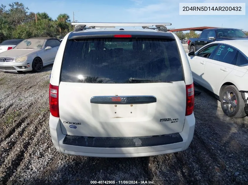 2010 Dodge Grand Caravan Sxt VIN: 2D4RN5D14AR200432 Lot: 40742905