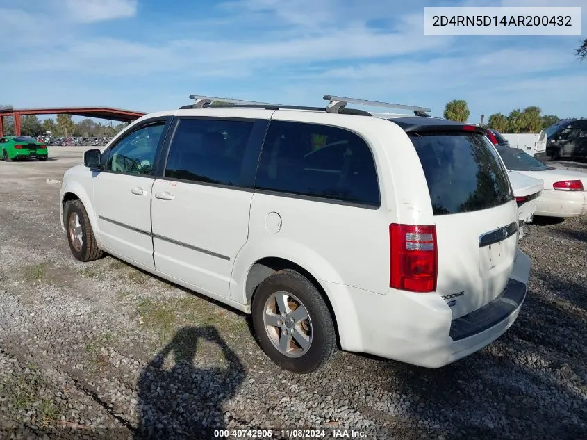 2010 Dodge Grand Caravan Sxt VIN: 2D4RN5D14AR200432 Lot: 40742905