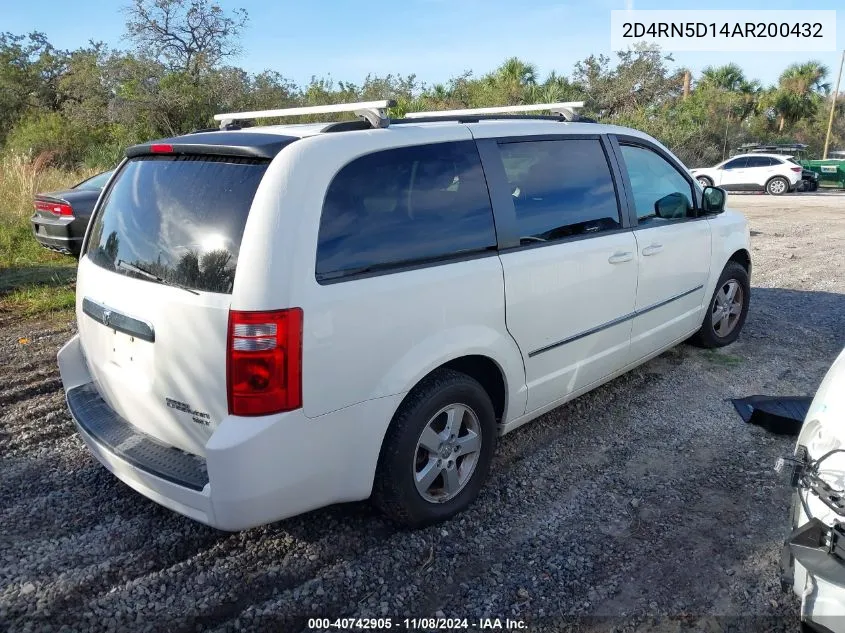 2010 Dodge Grand Caravan Sxt VIN: 2D4RN5D14AR200432 Lot: 40742905